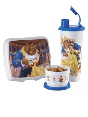 Tupperware Disneys Beauty and the Beast Kids Lunch Set